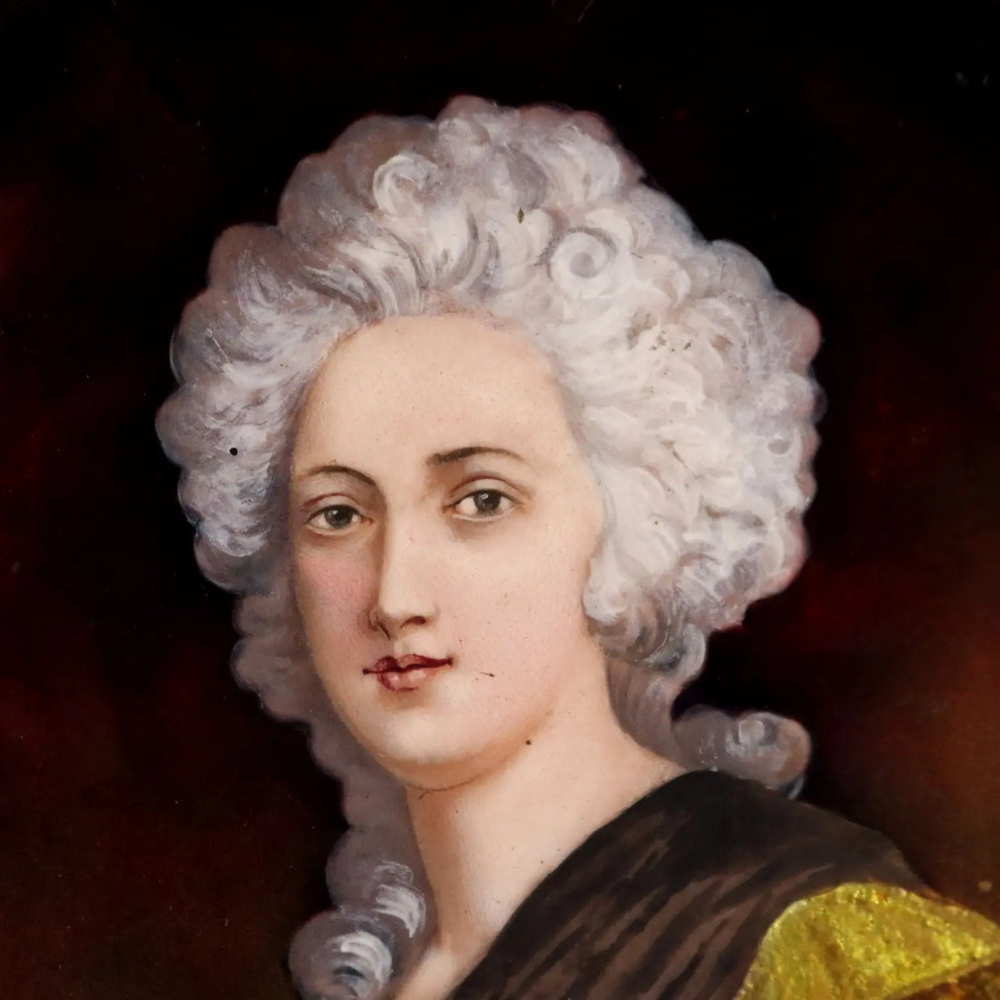 Antique Painting Portrait of a Noblewoman Limoges Enamels '800 | Art | 19th Century