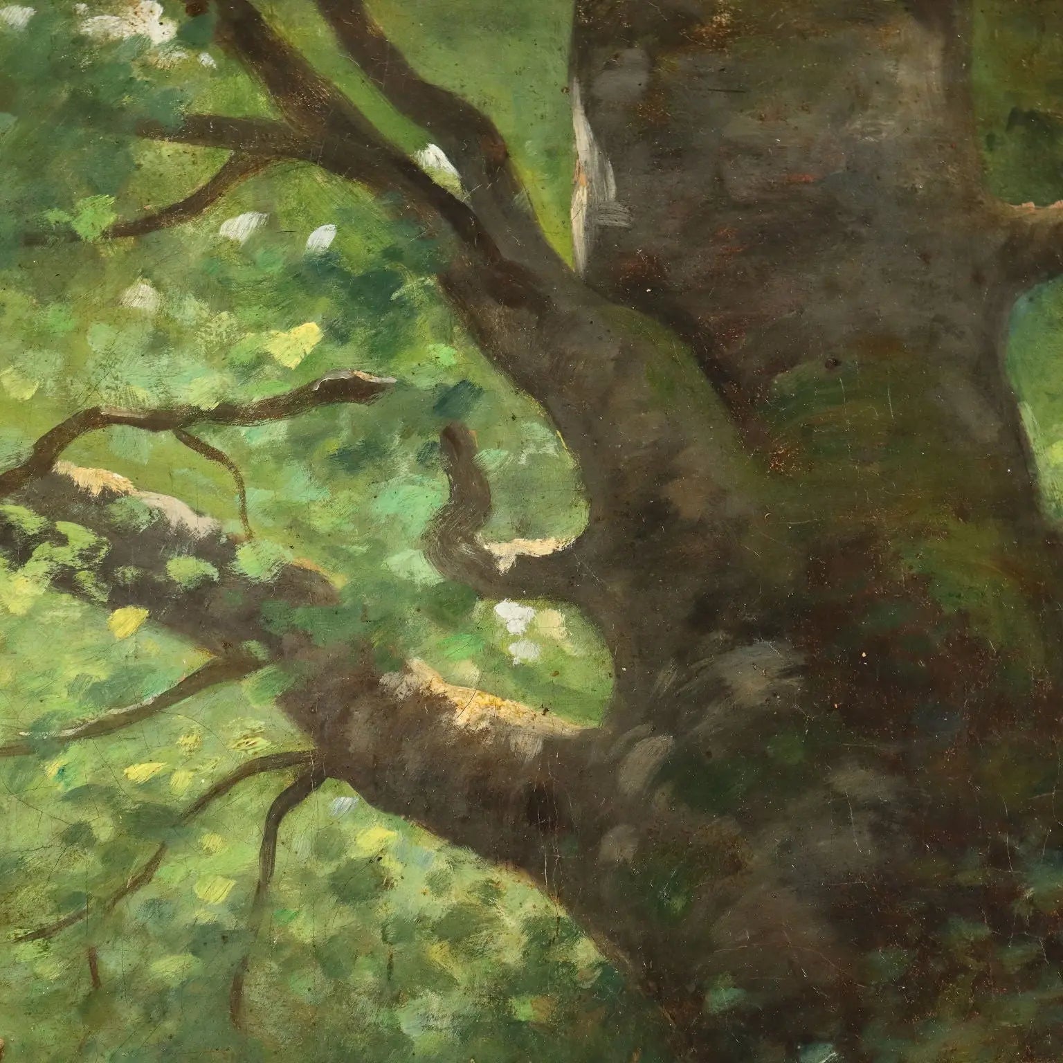 Antique Painting Deer in the Woods Oil on Canvas France XIX Century | Art | 19th Century