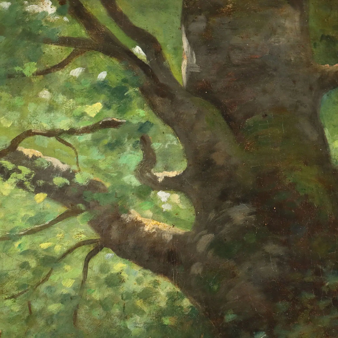 Antique Painting Deer in the Woods Oil on Canvas France XIX Century | Art | 19th Century