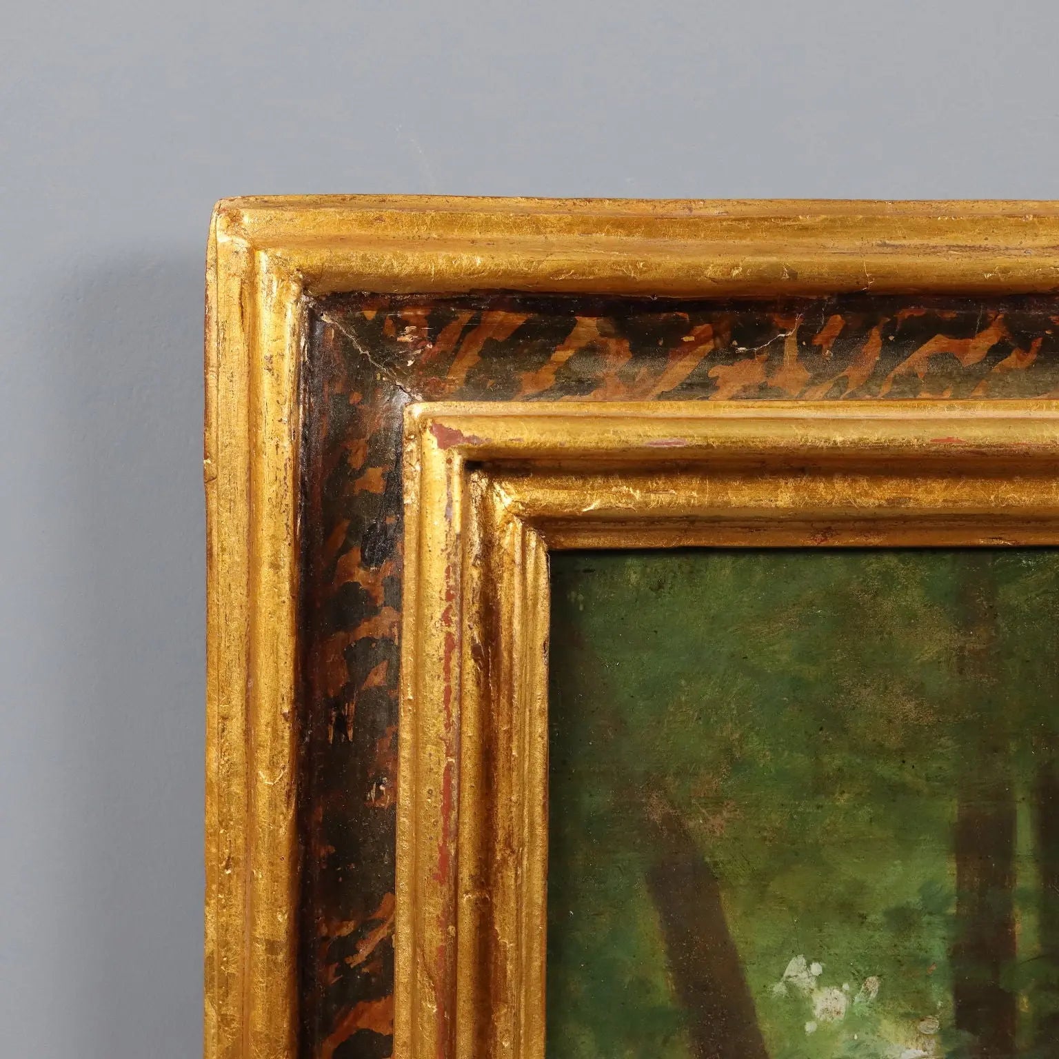 Antique Painting Deer in the Woods Oil on Canvas France XIX Century | Art | 19th Century