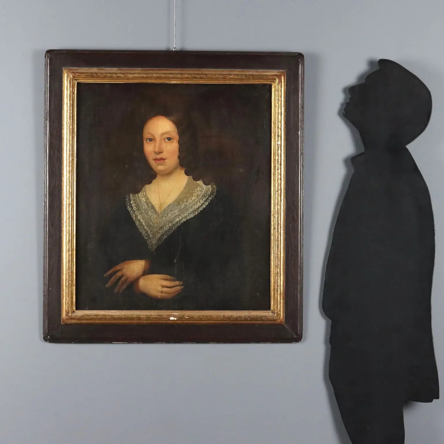 Antique Painting Portrait of a Young Woman Oil on Canvas '800 | Art | 19th Century