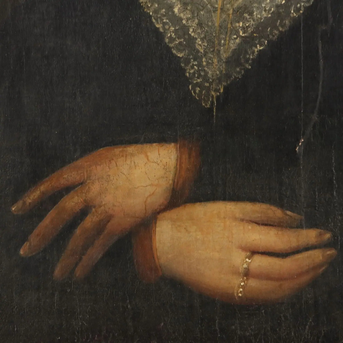 Antique Painting Portrait of a Young Woman Oil on Canvas '800 | Art | 19th Century