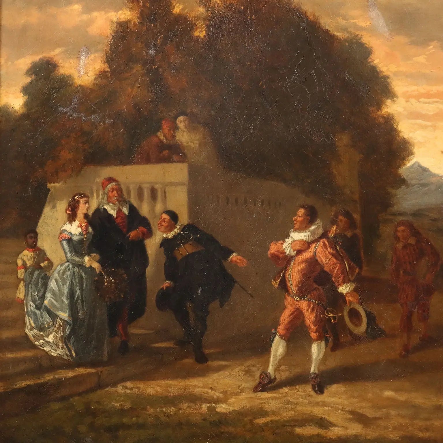 Antique Painting The Presentation Oil on Canvas French School '800 | Art | 19th Century