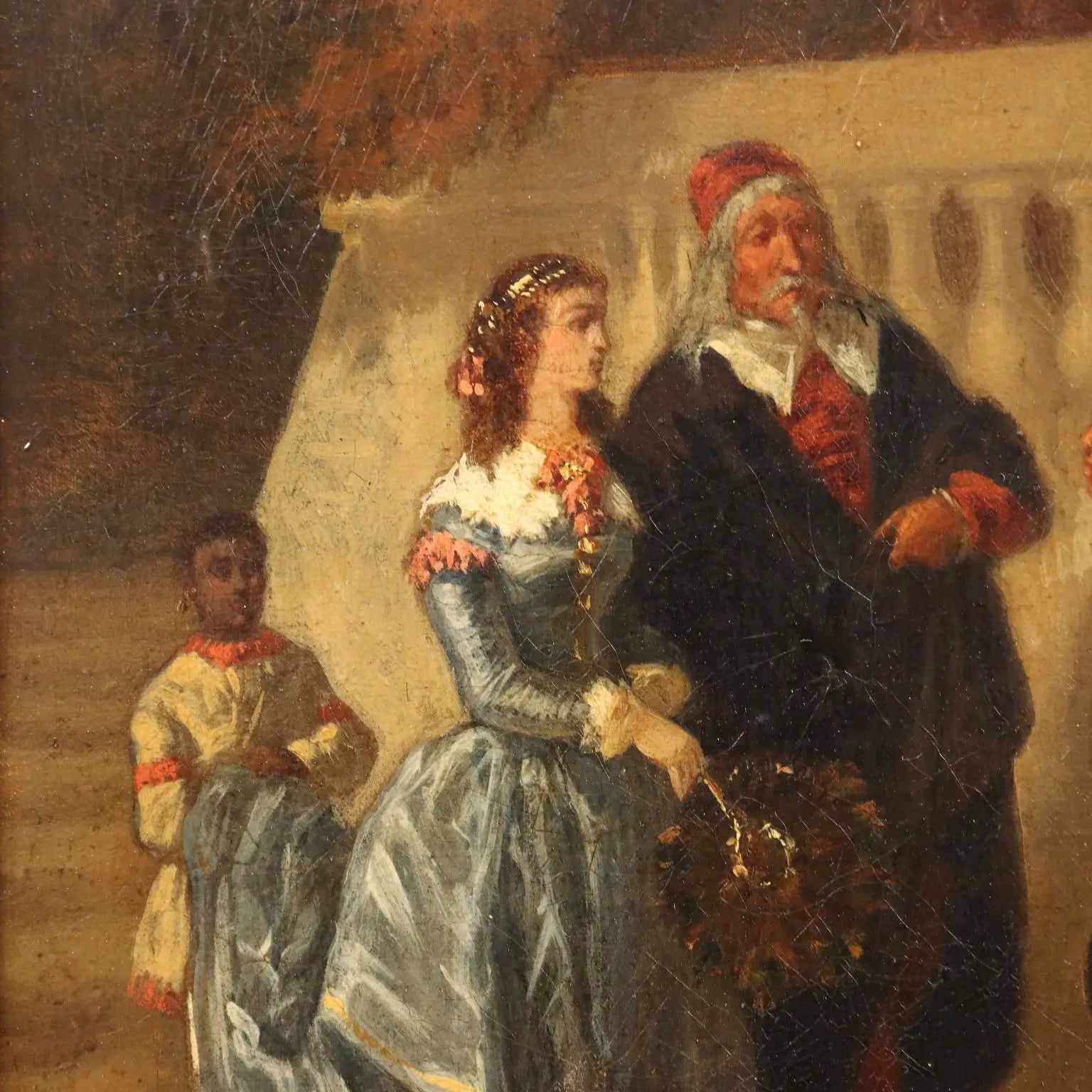 Antique Painting The Presentation Oil on Canvas French School '800 | Art | 19th Century