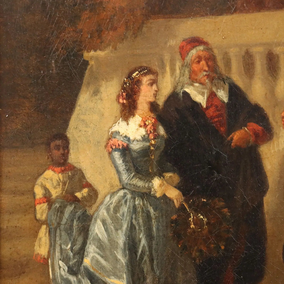 Antique Painting The Presentation Oil on Canvas French School '800 | Art | 19th Century