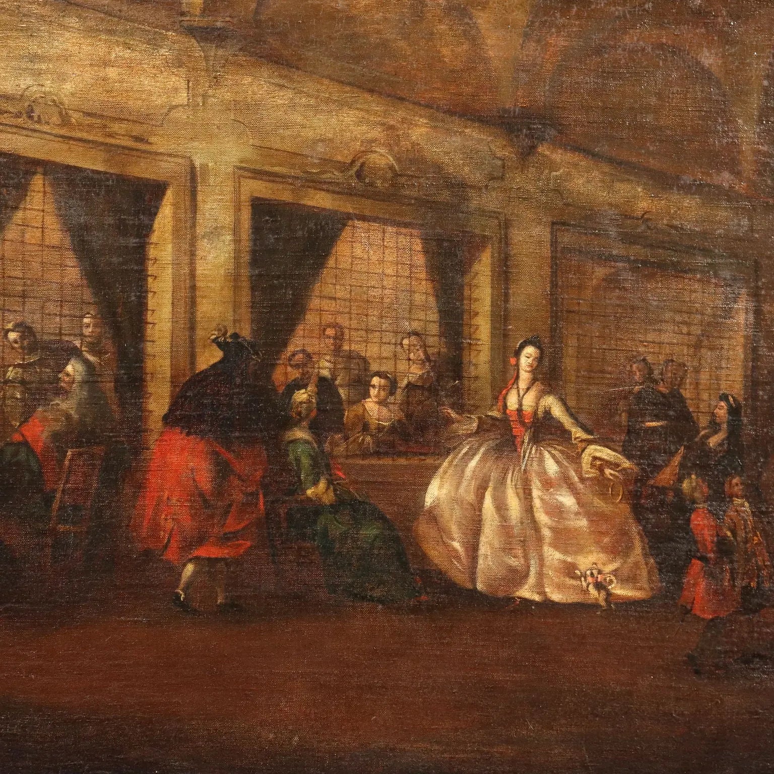 Antique Painting The Parlour of the Nuns of San Zaccaria '800 - Copy from Francesco Guardi | Art | 19th Century