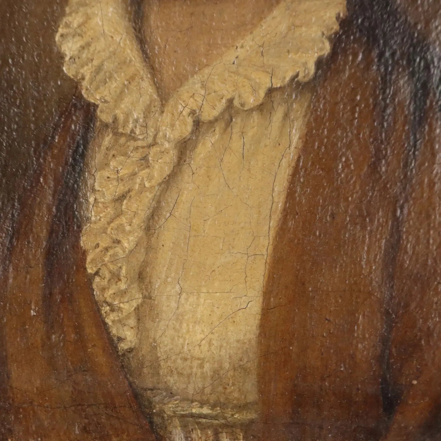 Antique Painting Female Portrait Oil on Canvas France XIX Century