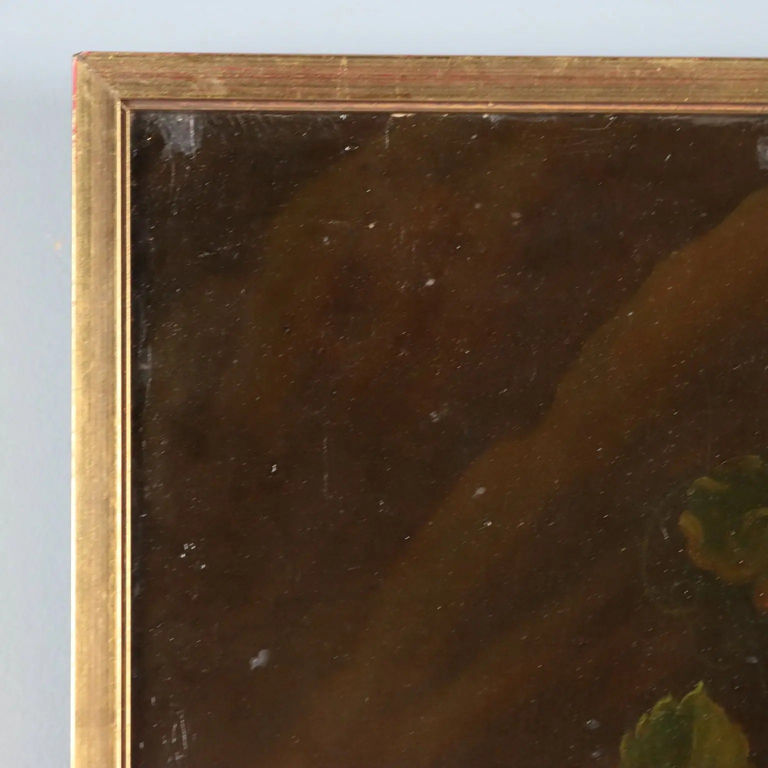 Antique Painting Still Life with Fruit Oil on Canvas XIX Century