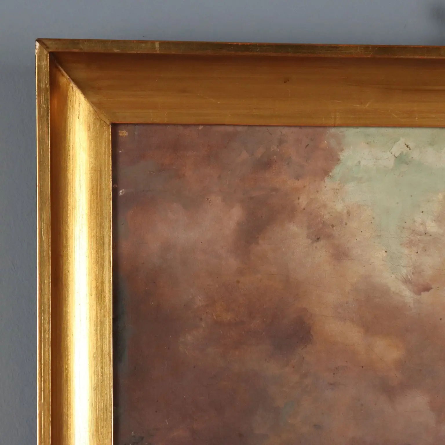 Antique Painting Sailors Copy from Eugène Le Poittevin Oil on Canvas '800