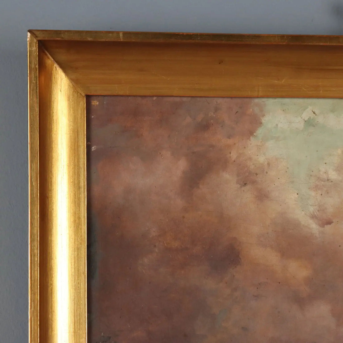 Antique Painting Sailors Copy from Eugène Le Poittevin Oil on Canvas '800