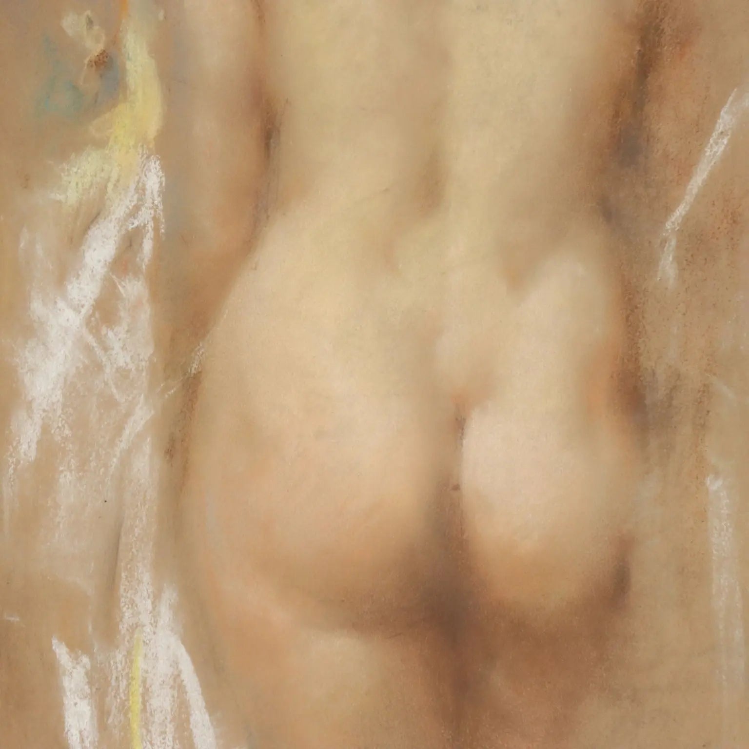 Antique Painting Signed Vincenzo Caprile Female Nude XIX Century