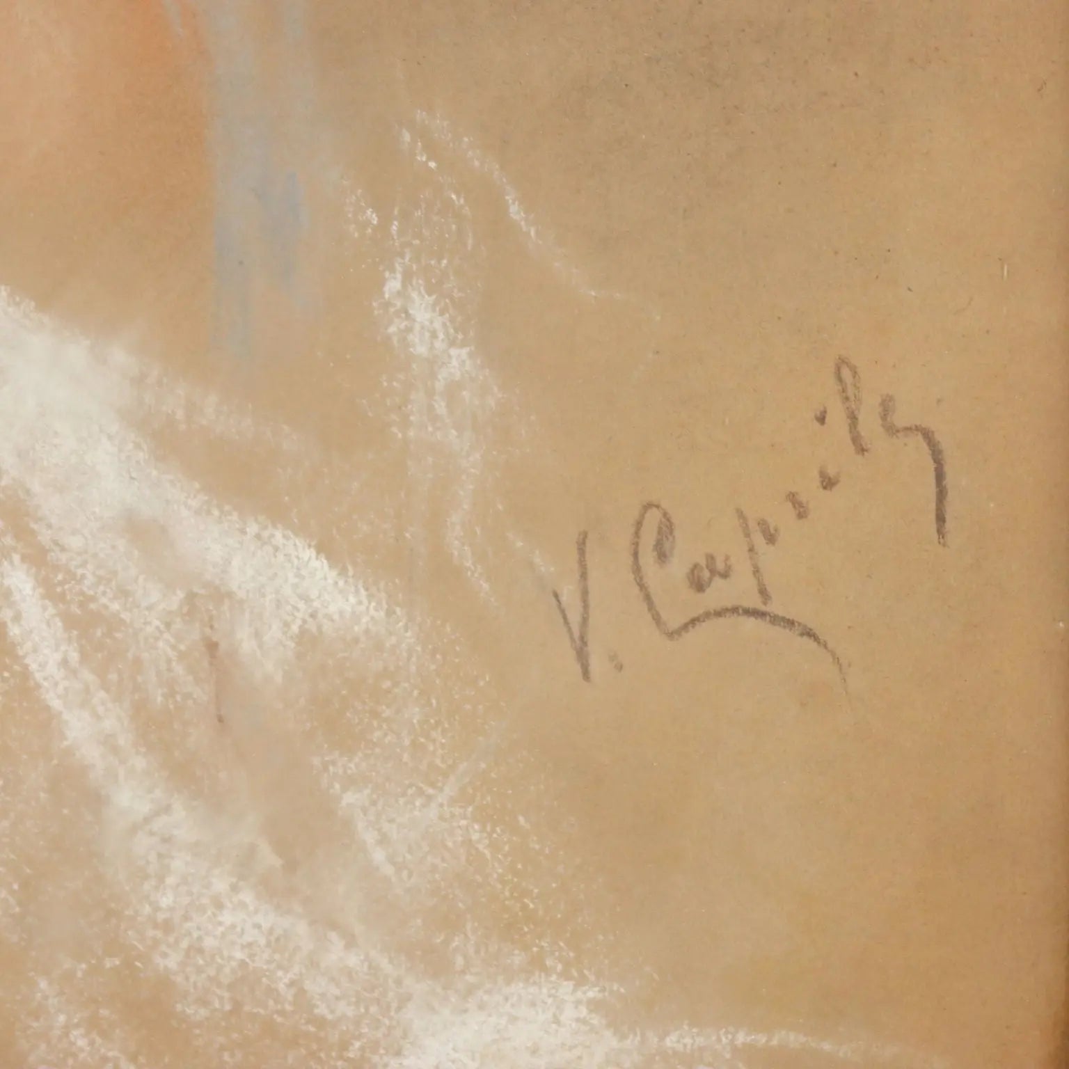 Antique Painting Signed Vincenzo Caprile Female Nude XIX Century