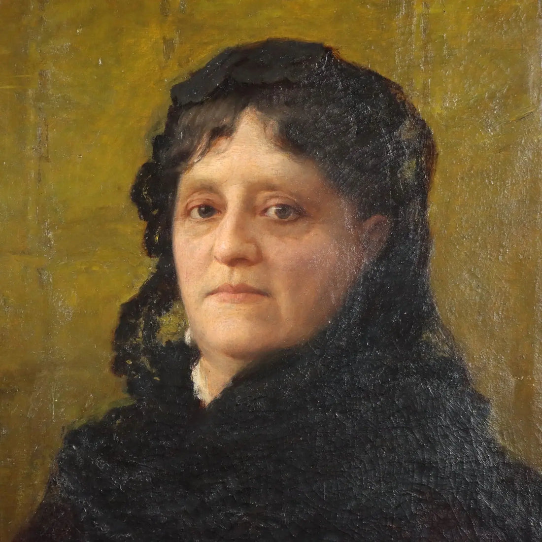 Antique Painting Signed Vittorio Tessari Oil on Canvas Italy 1898