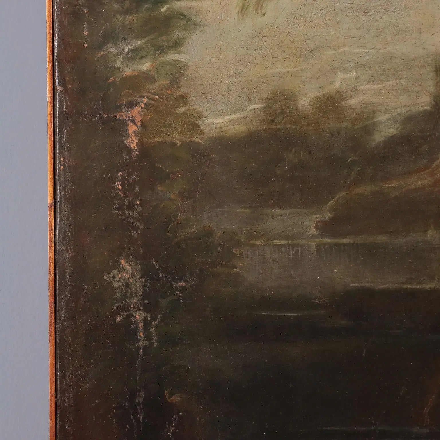 Antique Painting Mythological Subject Oil on Canvas XIX Century