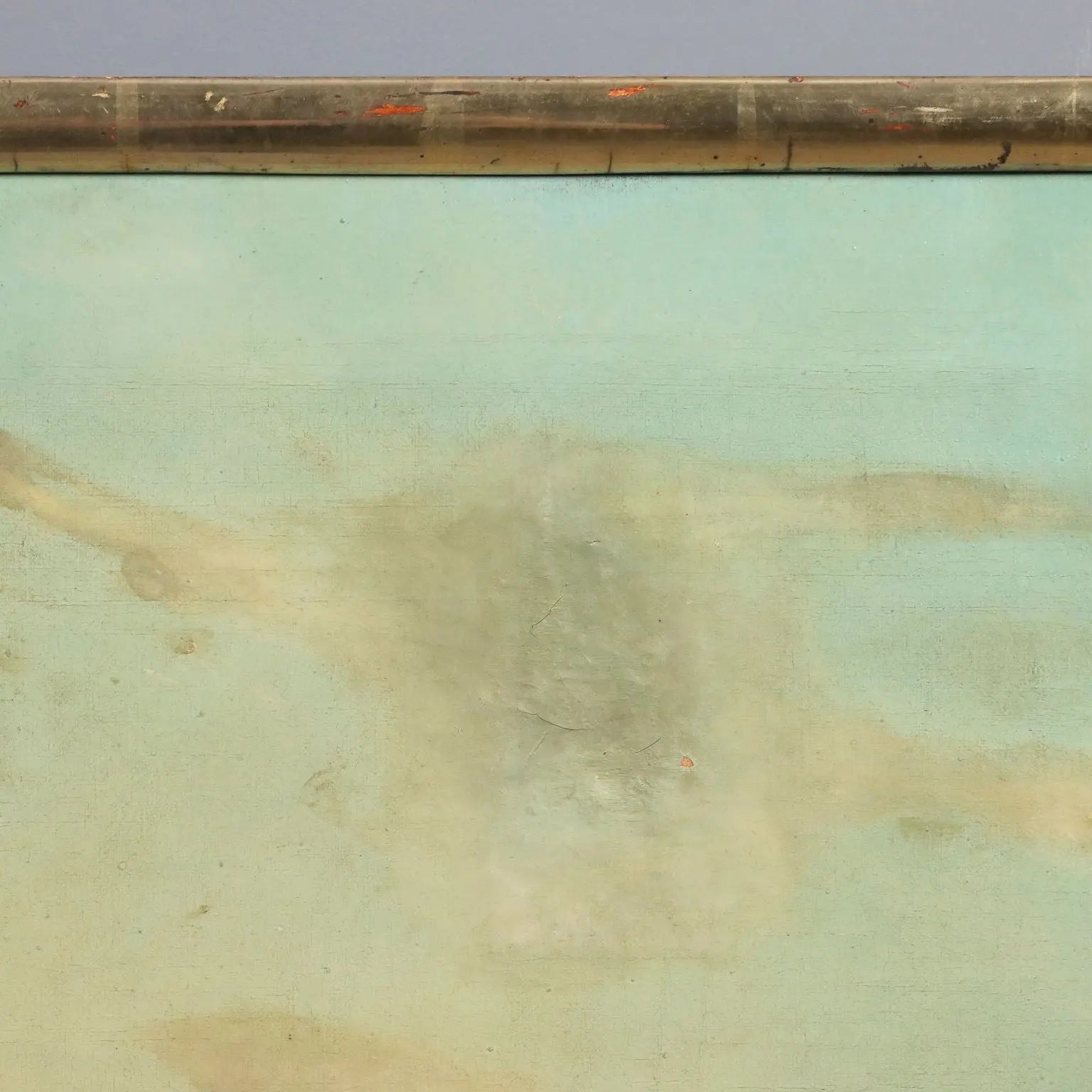 Antique Painting View of Nisida G. Ramano Oil on Canvas 1861