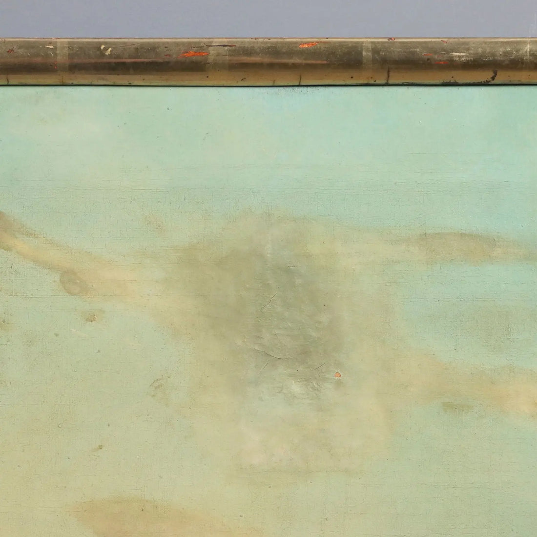 Antique Painting View of Nisida G. Ramano Oil on Canvas 1861