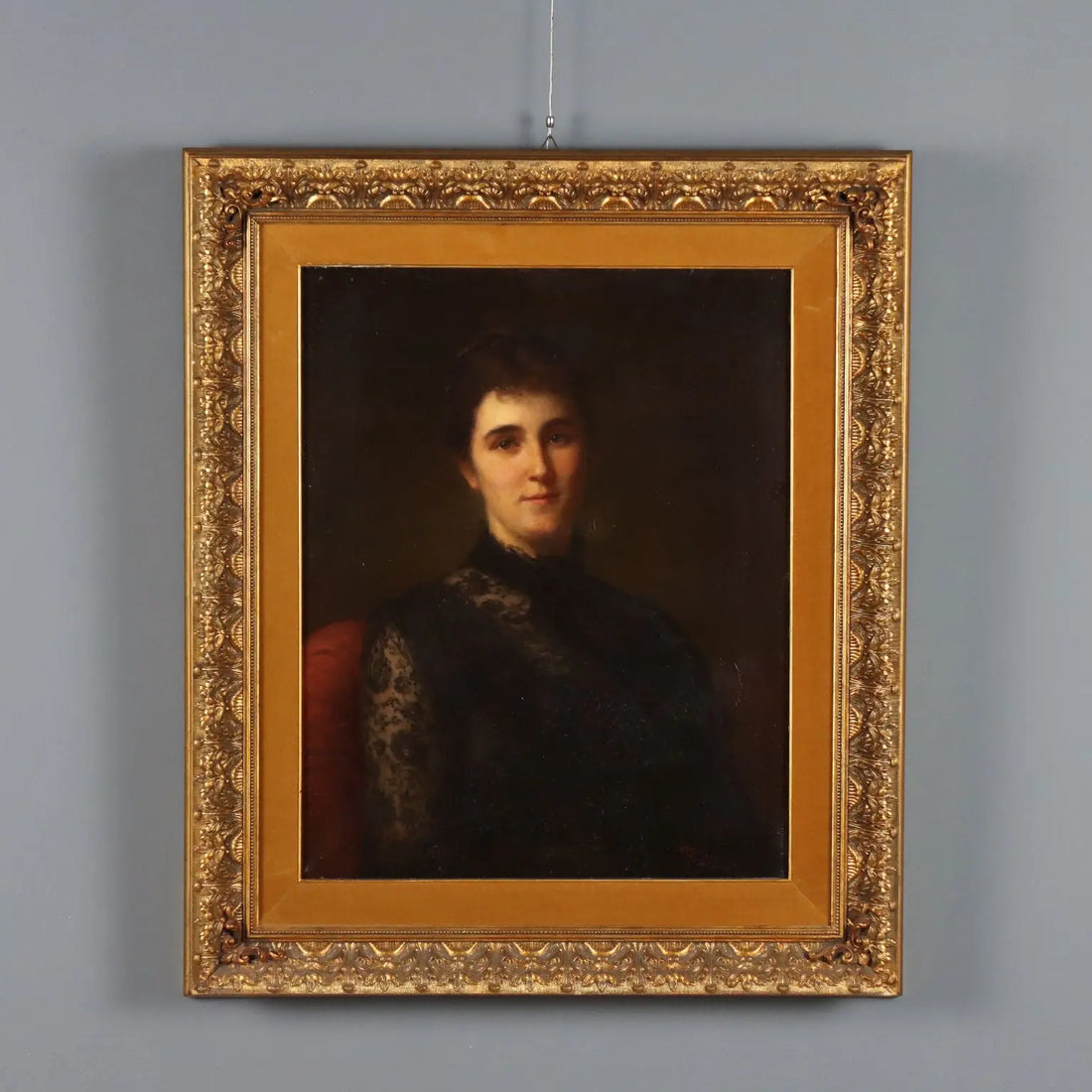 Antique Painting Signed Roberto Fontana Oil on Canvas XIX Century
