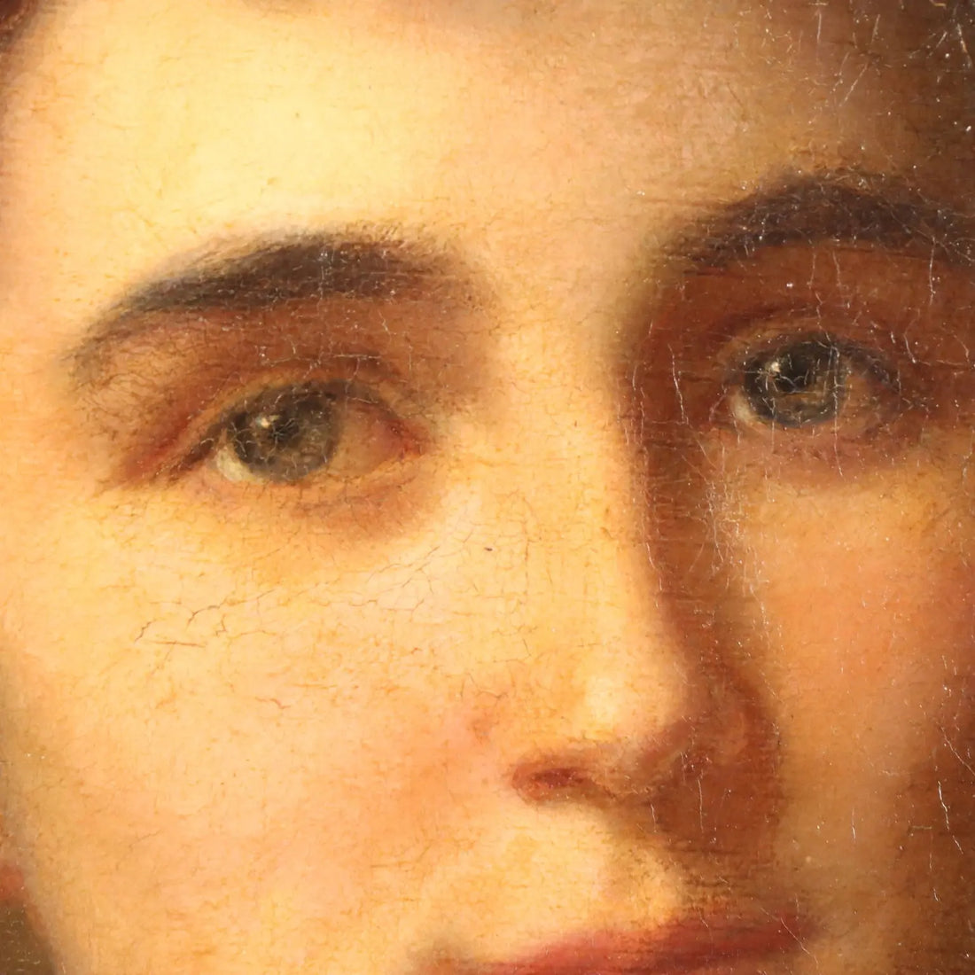 Antique Painting Signed Roberto Fontana Oil on Canvas XIX Century