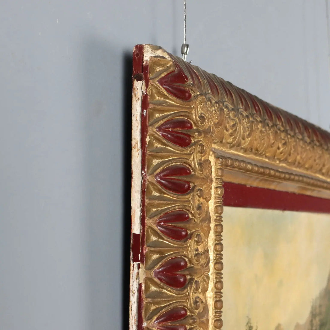 Antique Painting Giuseppe Buscaglione Oil on Canvas XIX Century