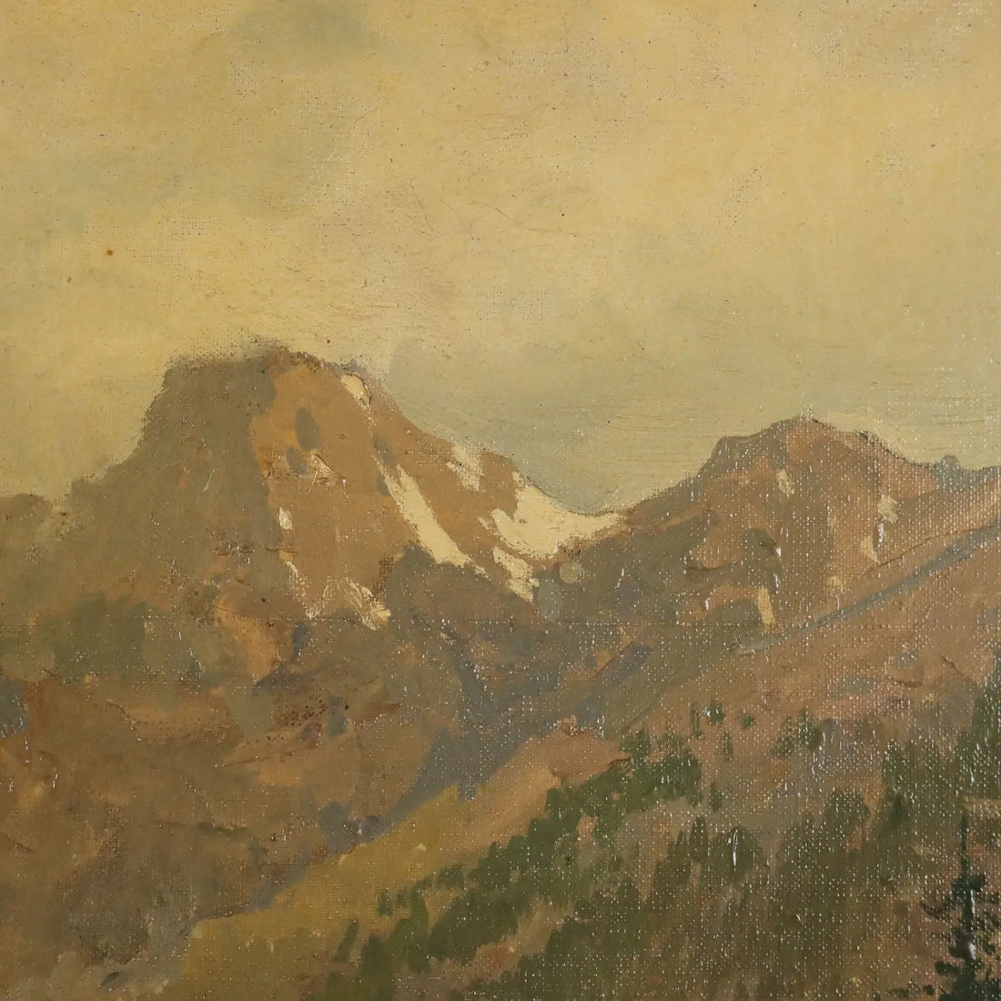 Antique Painting Giuseppe Buscaglione Oil on Canvas XIX Century
