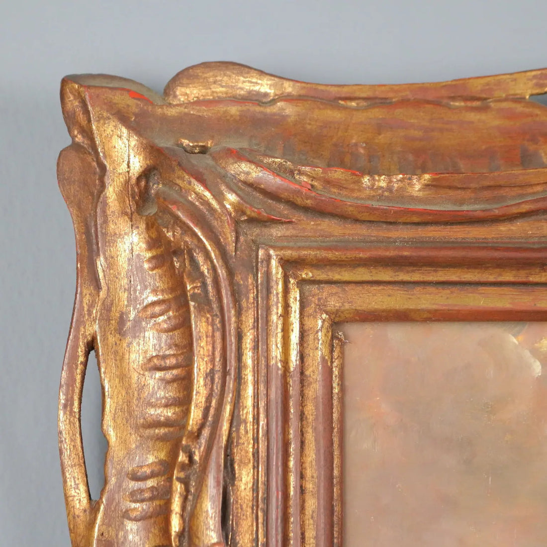 Antique Painting Signed Carlo Viriglio Oil on Hardboard XIX Century