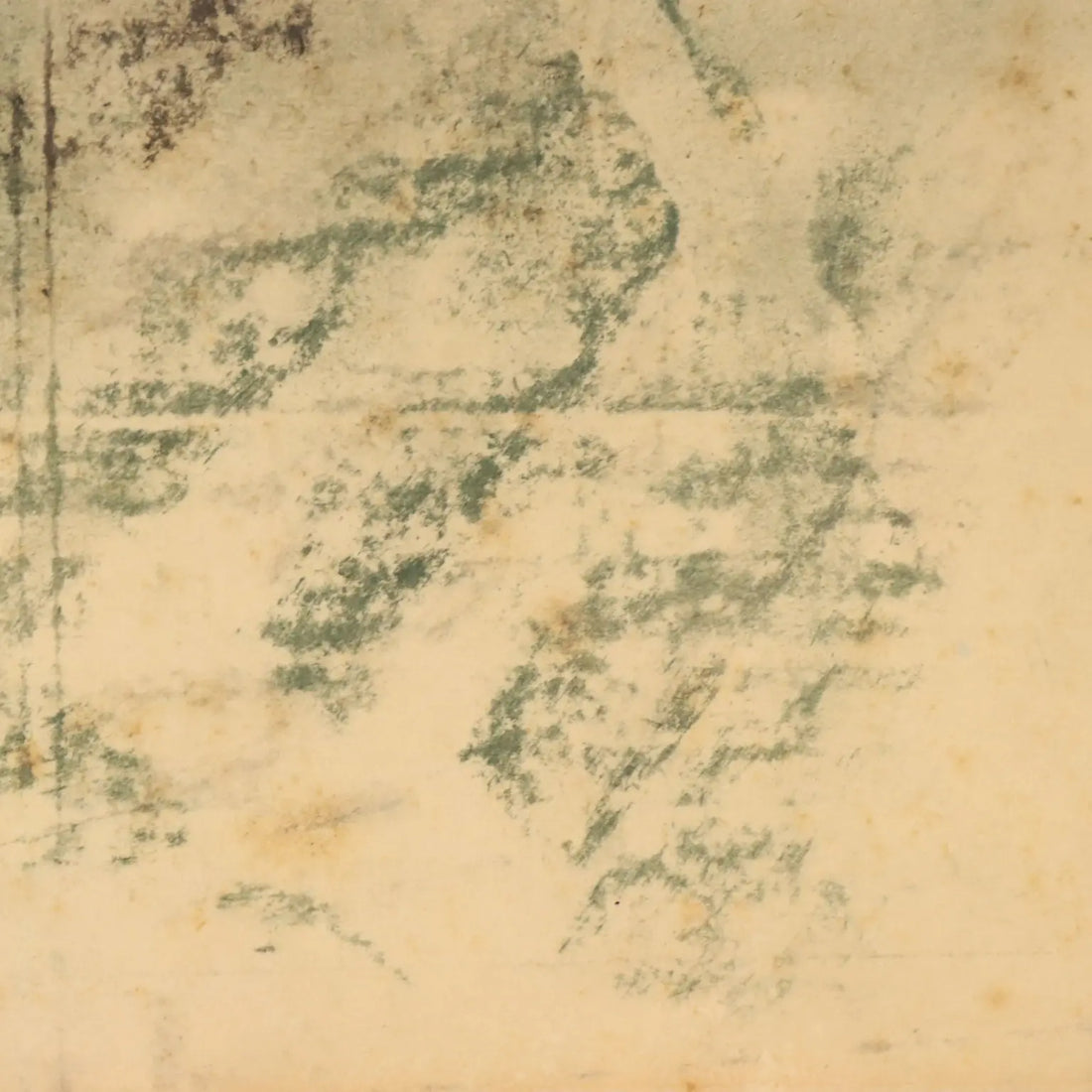 Antique Drawing Signed Antonio Mancini Mixed Technique XIX Century