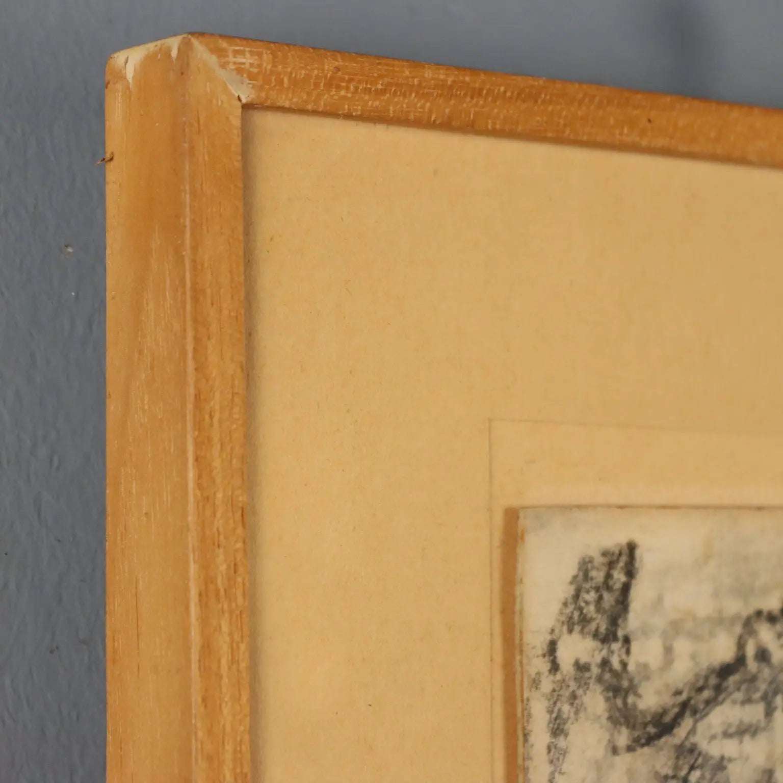 Antique Drawing Signed Antonio Mancini Mixed Technique XIX Century