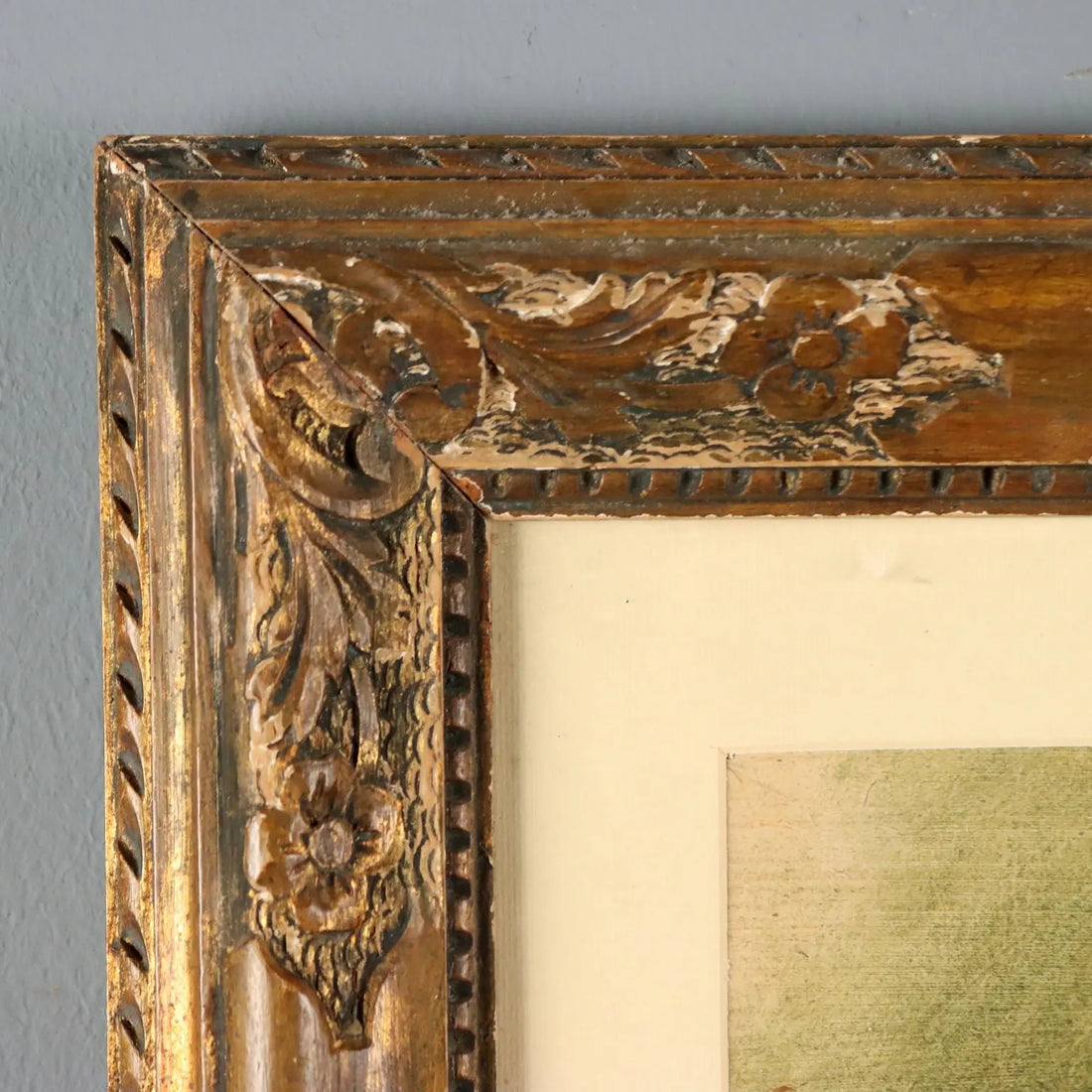 Antique Painting Signed Giuseppe Palizzi Oil on Cardboard 1838
