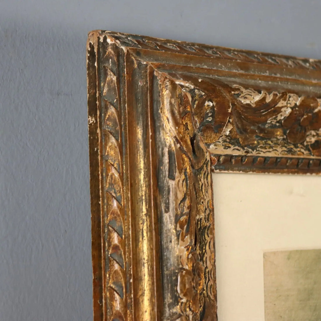 Antique Painting Signed Giuseppe Palizzi Oil on Cardboard 1838