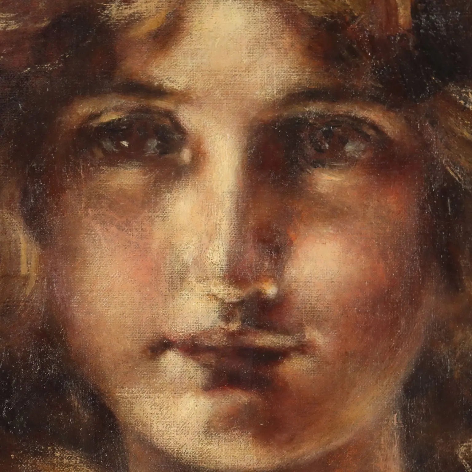 Antique Painting Signed Luigi Conconi Oil on Canvas Italy XIX Century