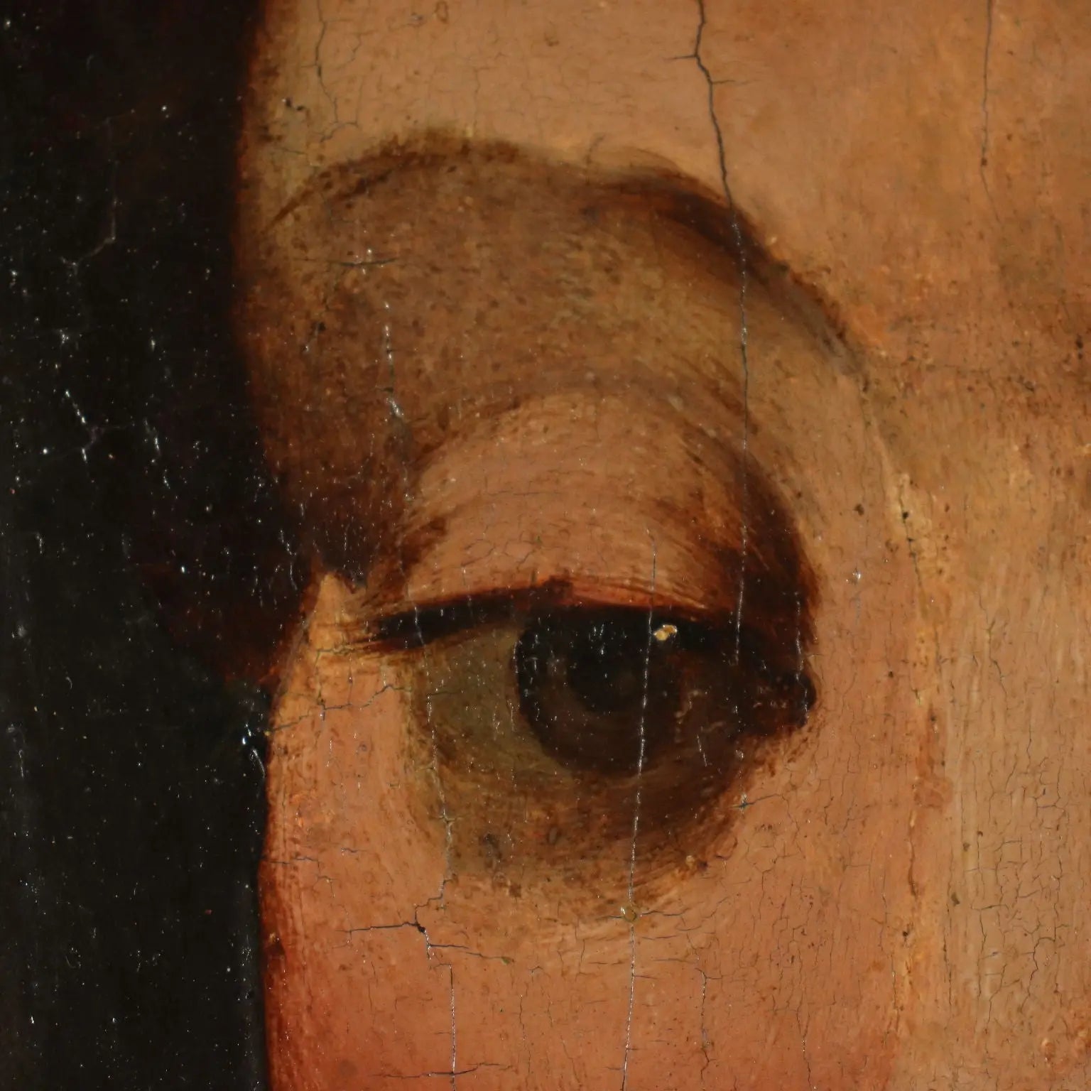 Antique Painting Female Head A. Del Sarto Attr. Tempera on Wood - Female Head | Art | Antique Painting