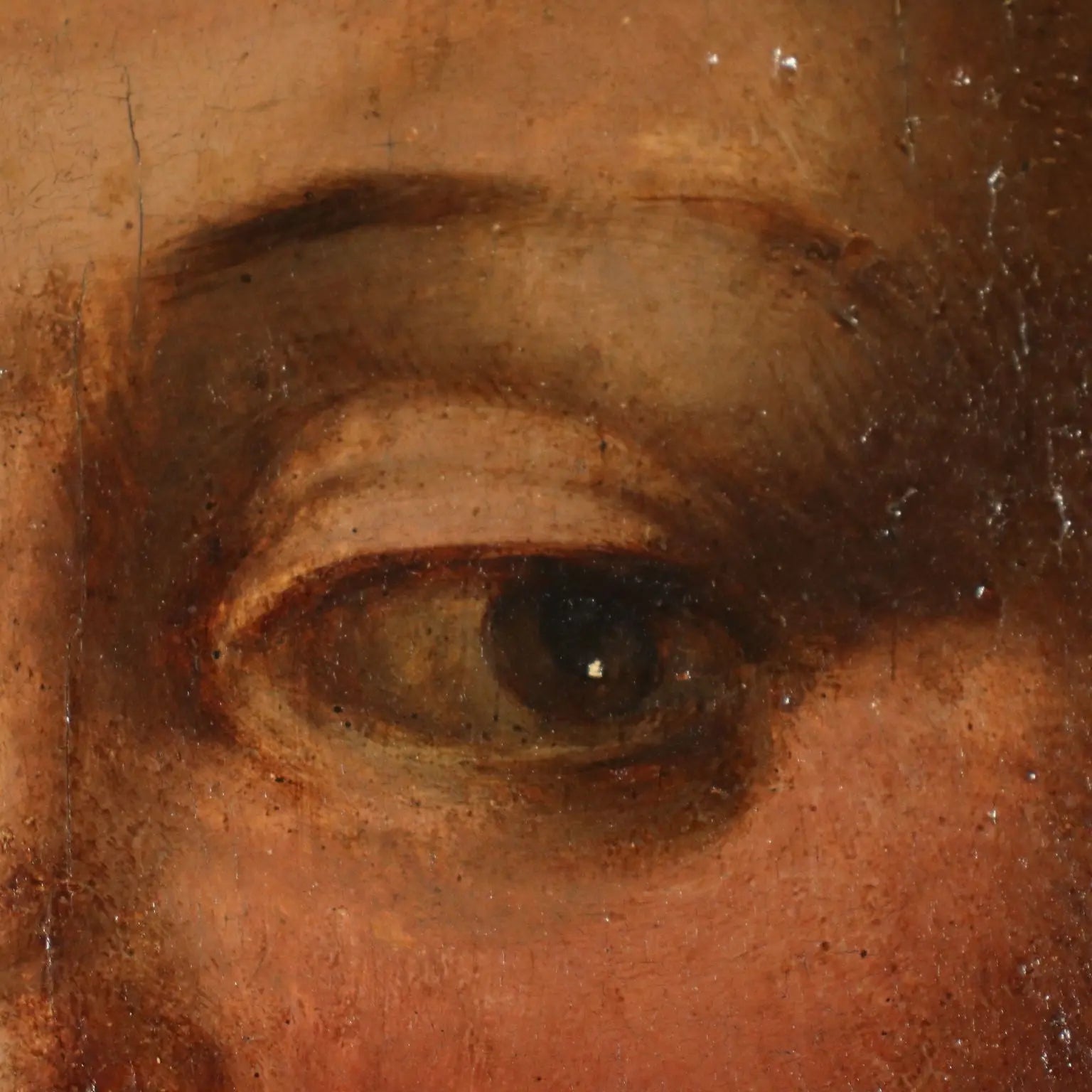 Antique Painting Female Head A. Del Sarto Attr. Tempera on Wood - Female Head | Art | Antique Painting