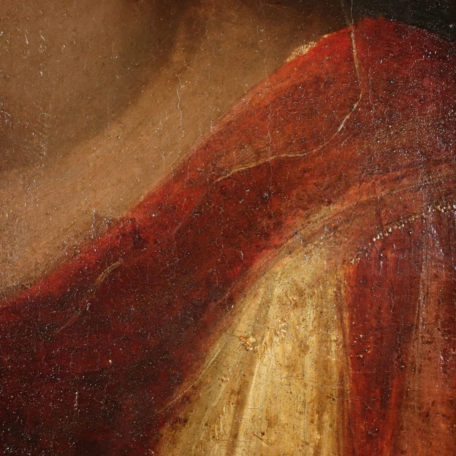 Antique Painting Female Head A. Del Sarto Attr. Tempera on Wood - Female Head | Art | Antique Painting