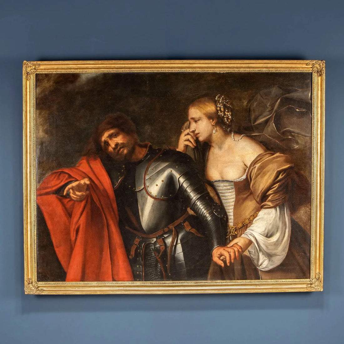 Antique Painting Signed Girolamo Forabosco Jefte and His Daughter - Jefte and His Daughter | Art | Antique Painting