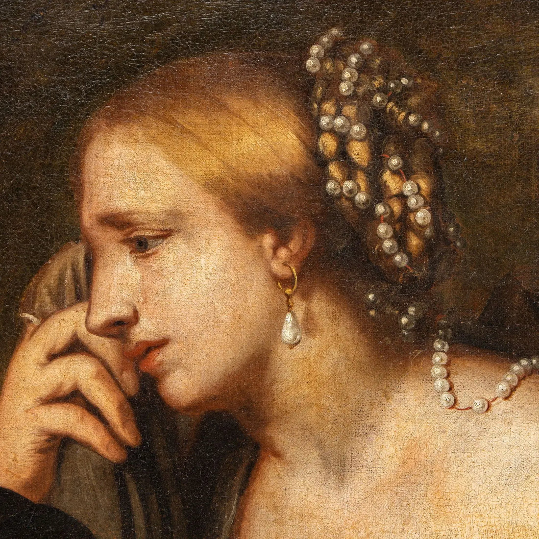 Antique Painting Signed Girolamo Forabosco Jefte and His Daughter - Jefte and His Daughter | Art | Antique Painting