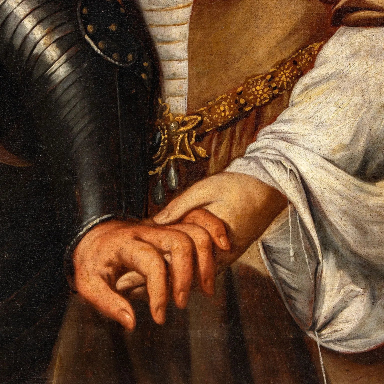 Antique Painting Signed Girolamo Forabosco Jefte and His Daughter - Jefte and His Daughter | Art | Antique Painting