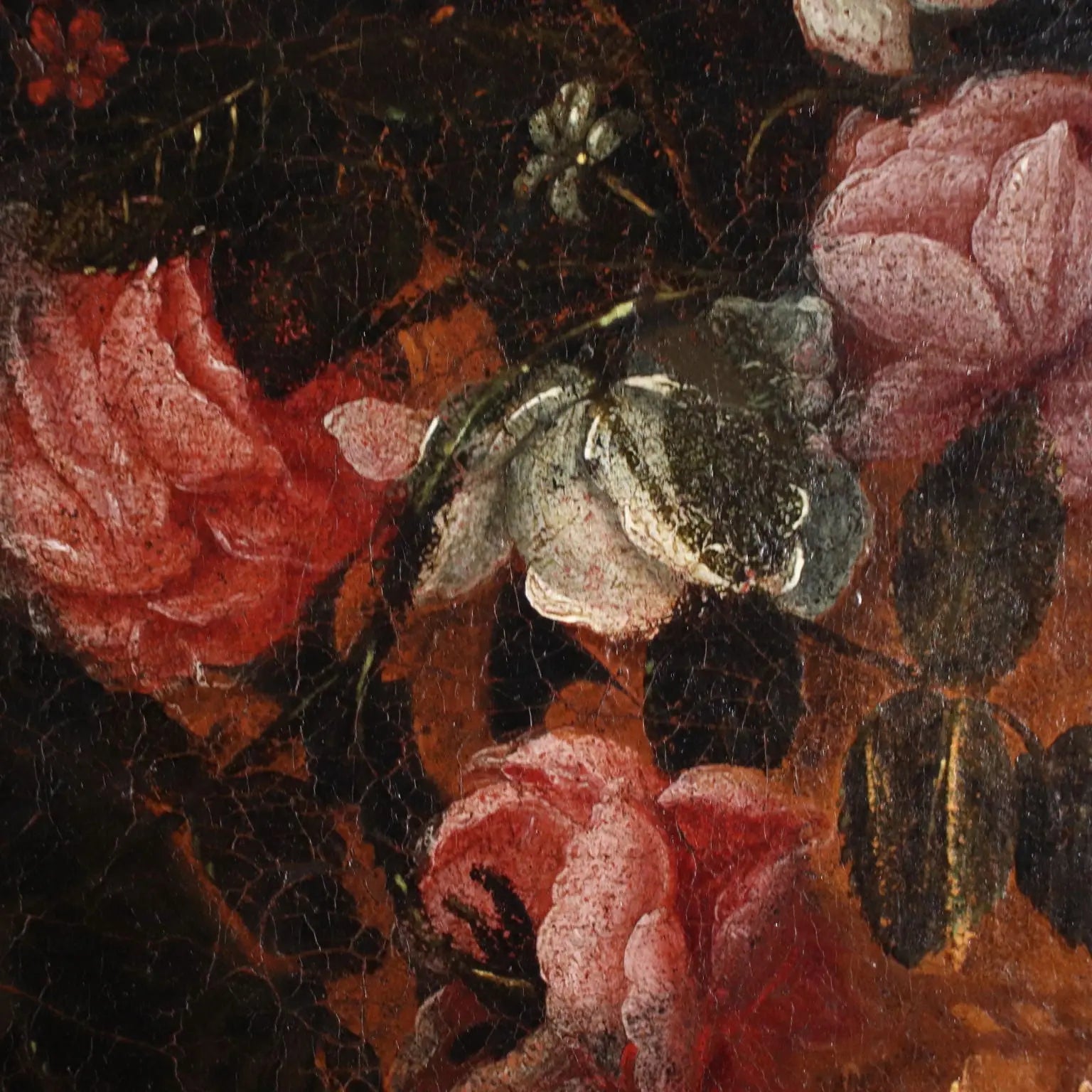 Still Life with Flowers Oil on Canvas Italy XVII Century | Art | Antique Painting