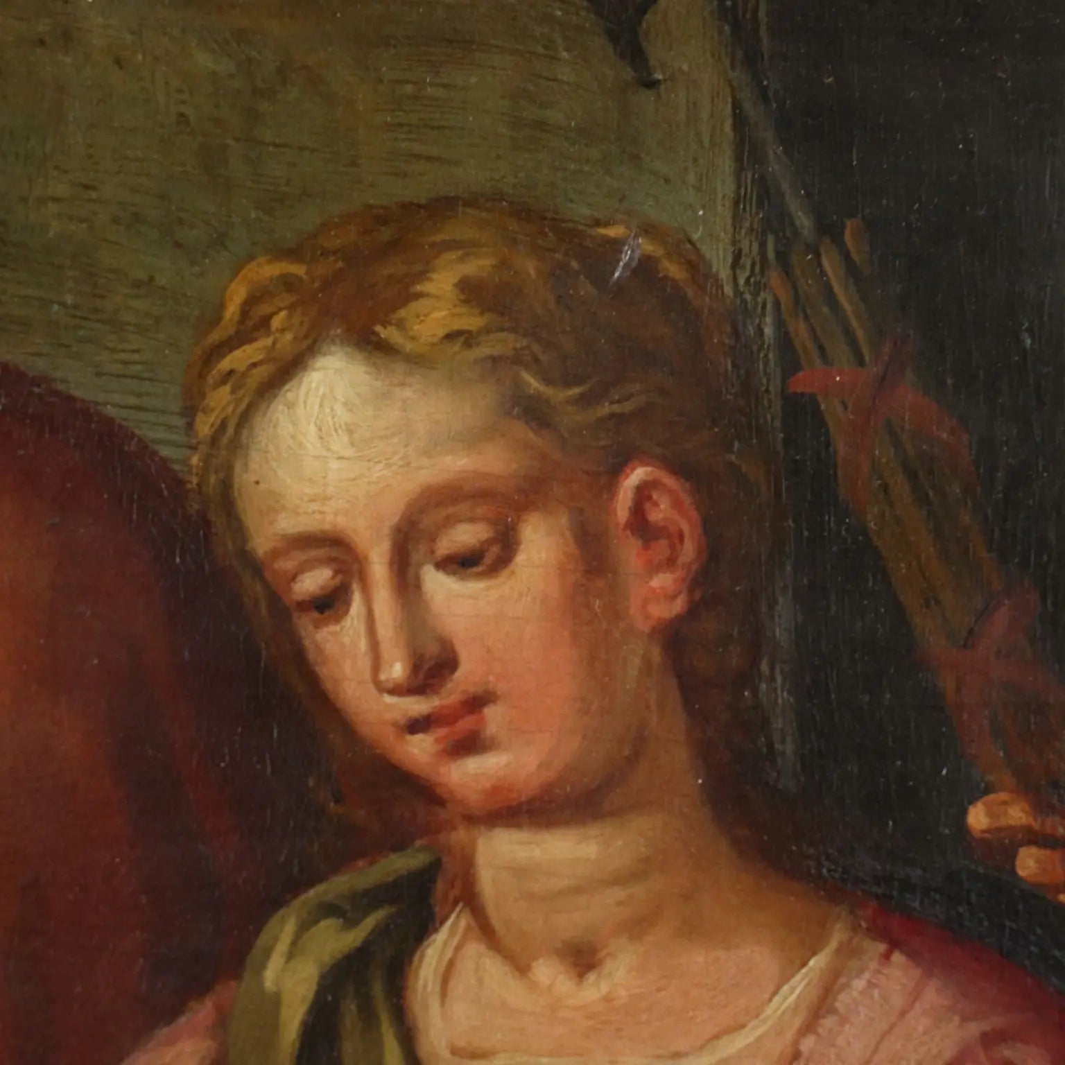 The Continence of Scipio Oil on Table Italy XVII Century | Art | Antique Painting