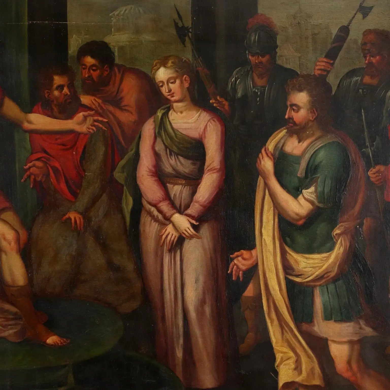 The Continence of Scipio Oil on Table Italy XVII Century | Art | Antique Painting