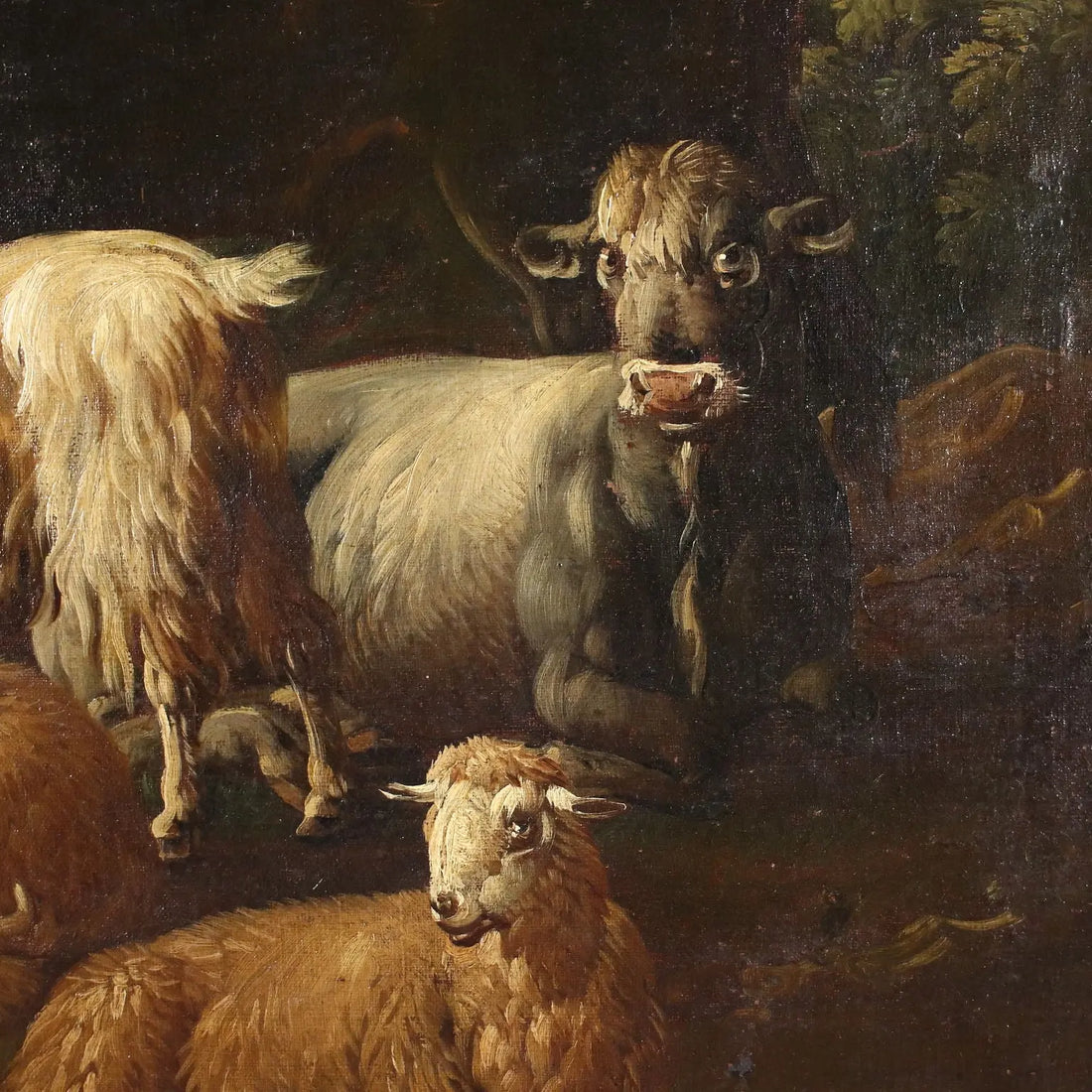 Antique Painting Landscape Shepherds Oil on Canvas XVII Century | Art | Antique Painting
