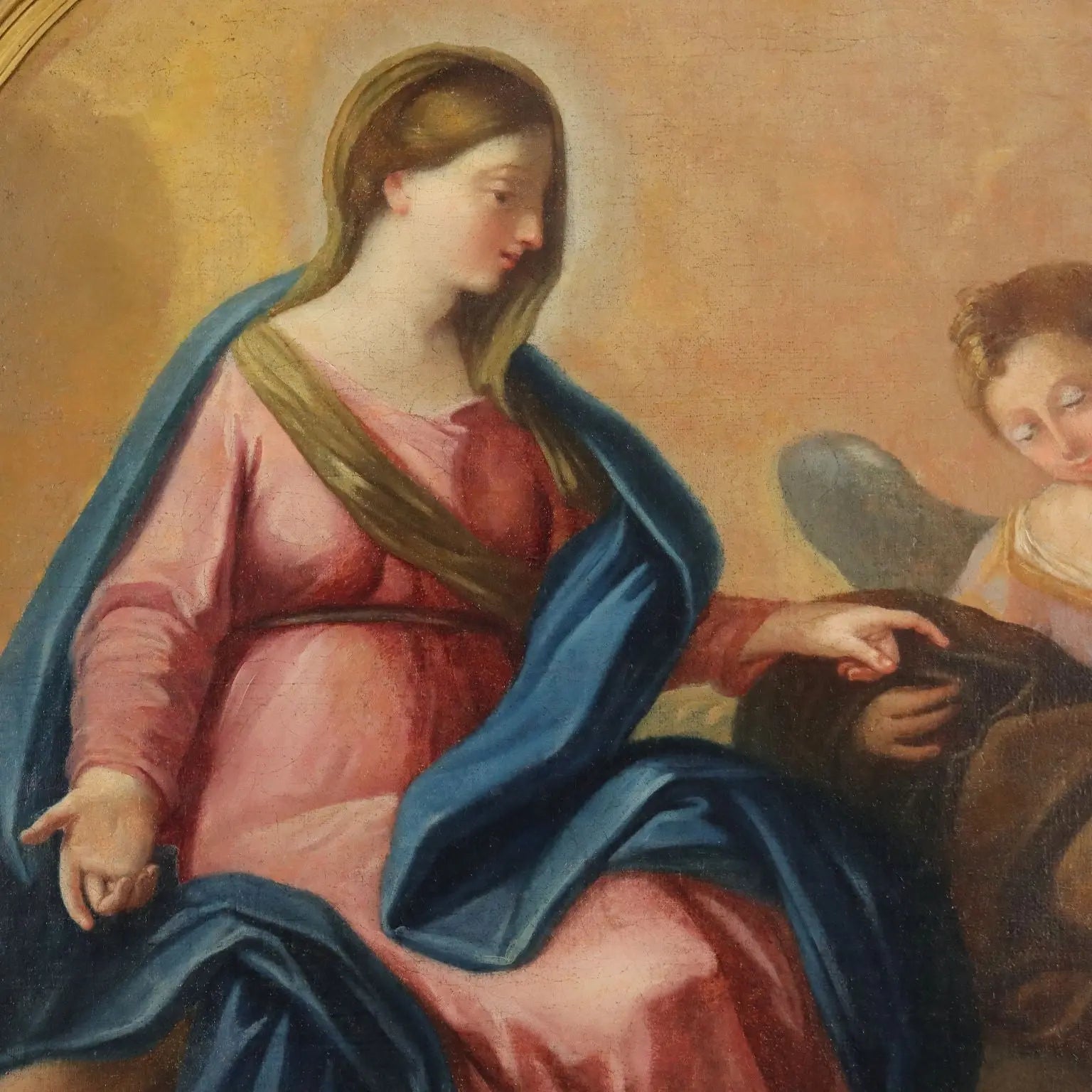 Religious Subject Oil on Canvas Italy XVII-XVIII Century | Art | Antique Painting