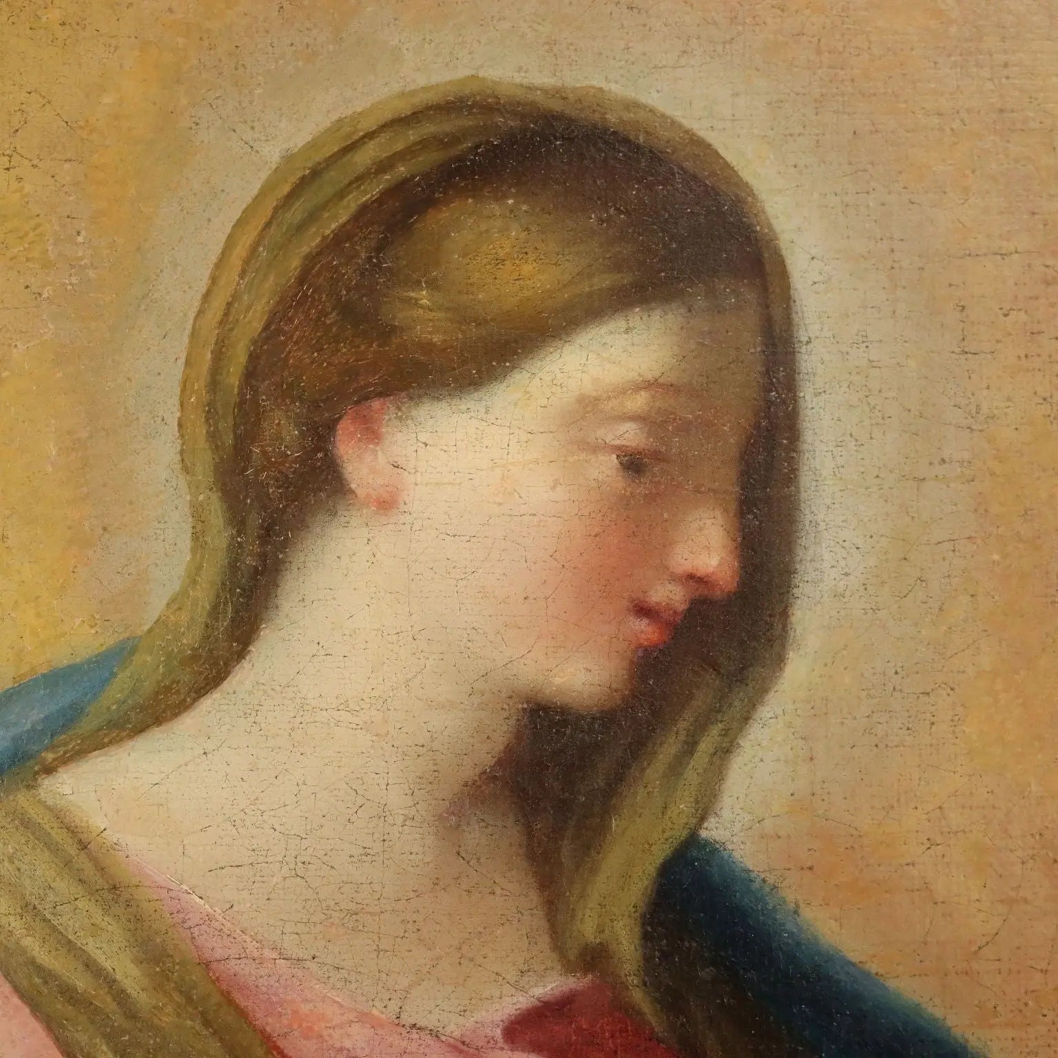 Religious Subject Oil on Canvas Italy XVII-XVIII Century | Art | Antique Painting