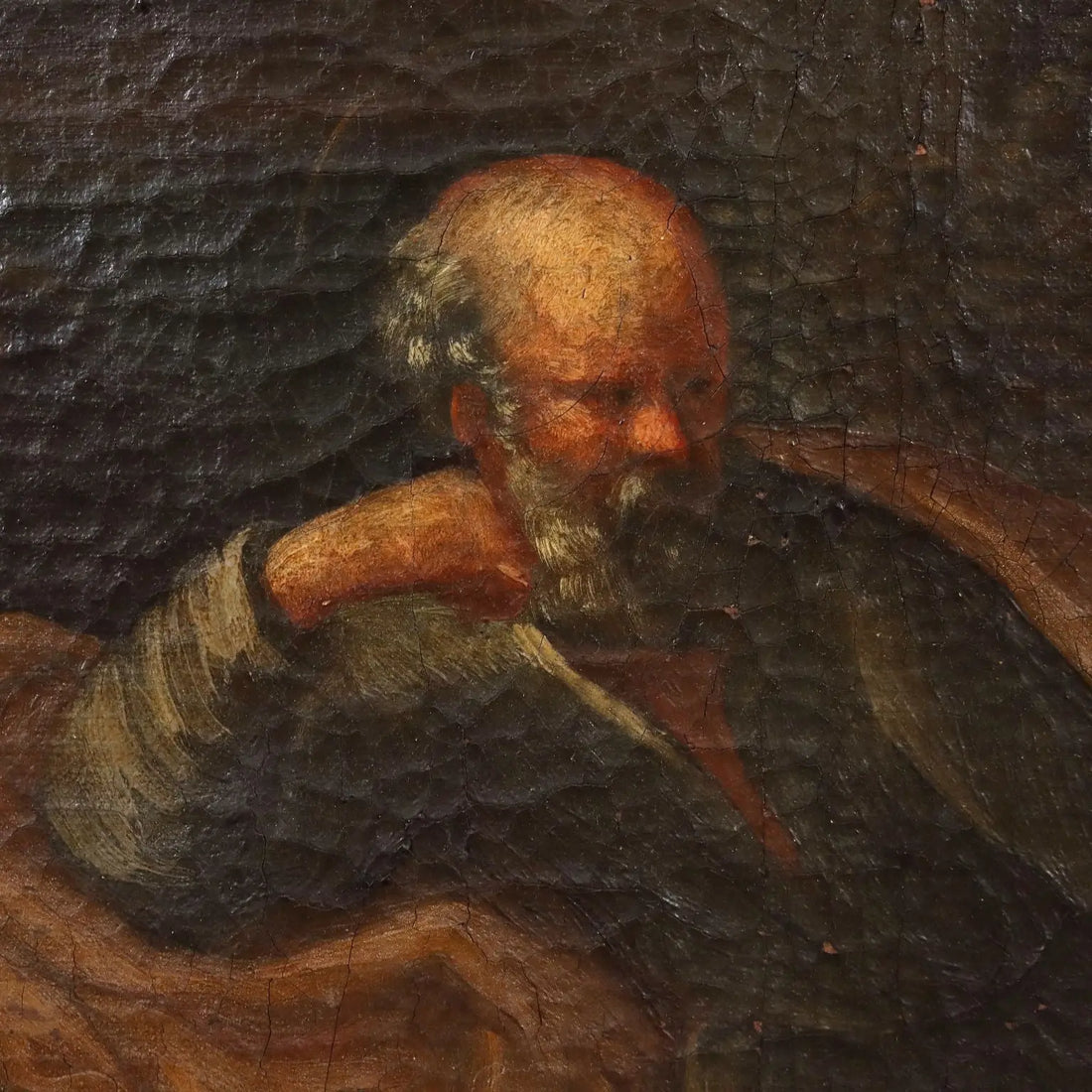 Rest on the Flight into Egypt Oil on Canvas XVIII-XIX Century - Rest on the Flight into Egypt | Art | Antique Painting