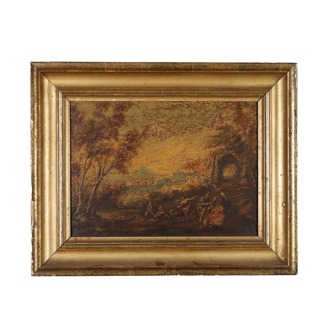 Antique Painting Landscape Oil on Canvas Italy XX Century | Art  Antique Painting