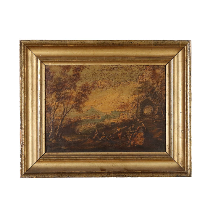 Antique Painting Landscape Oil on Canvas Italy XX Century | Art  Antique Painting