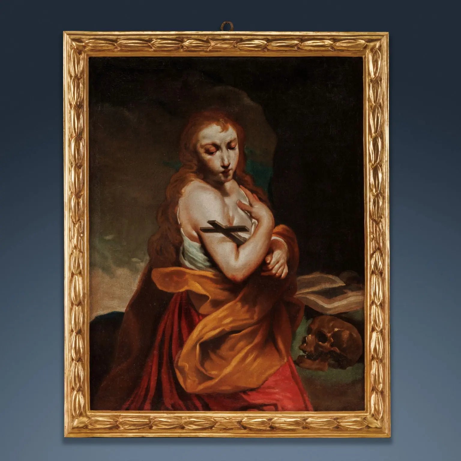 Antique Painting Religious Subject Oil on Canvas 1750 ca. - Penitent Magdalene, ca. 1750 | Art | Antique Painting