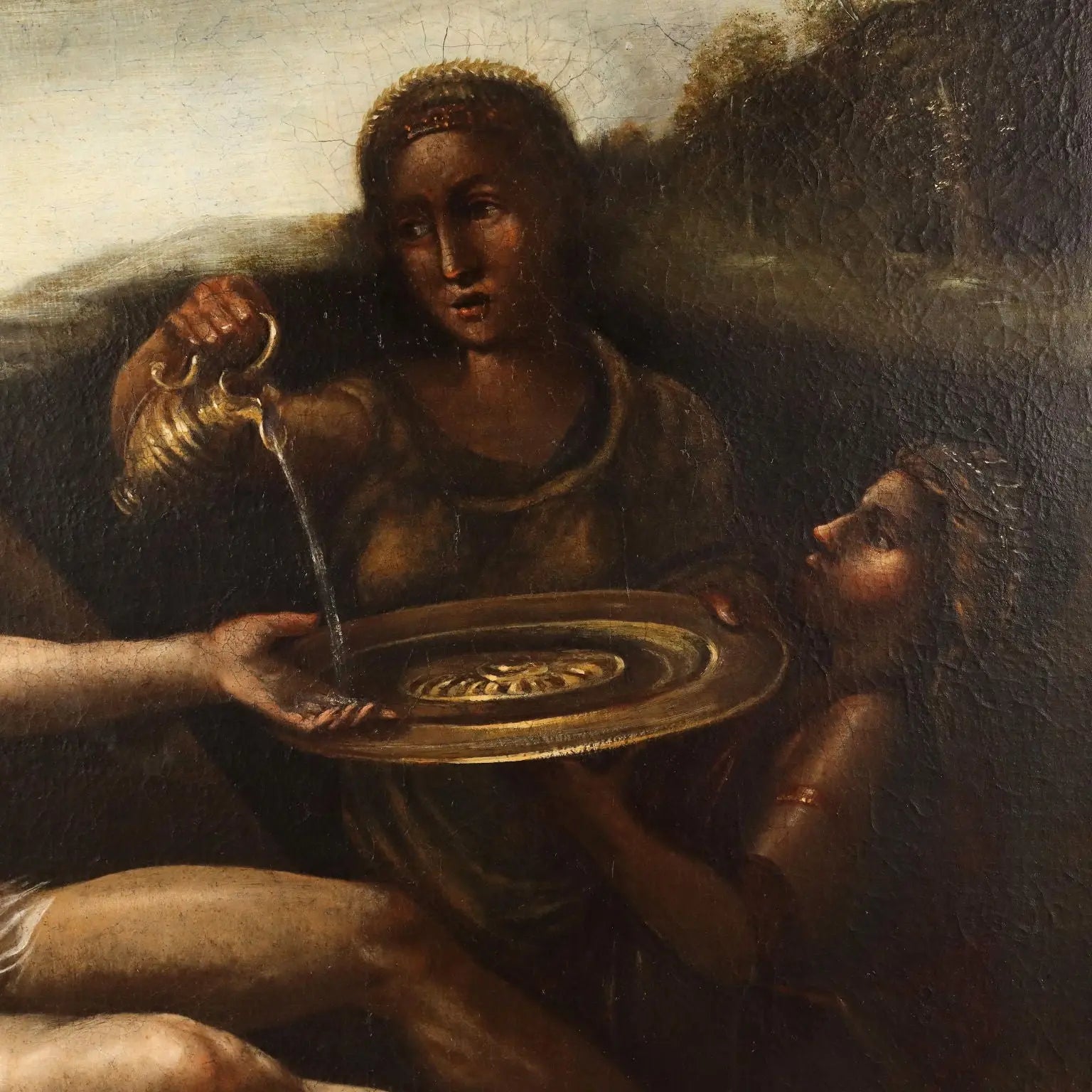 Painting Love and Psyche Oil on Canvas Italy XVIII Century - Love and Psyche | Art | Antique Painting