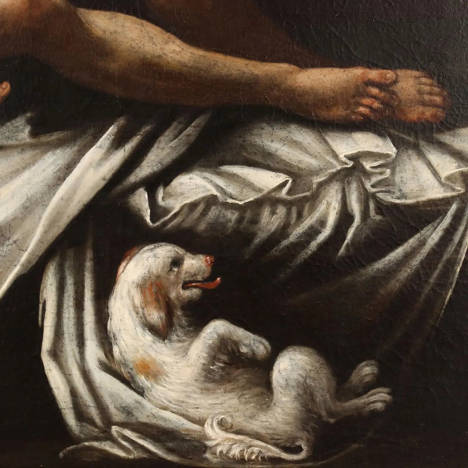 Painting Love and Psyche Oil on Canvas Italy XVIII Century - Love and Psyche | Art | Antique Painting