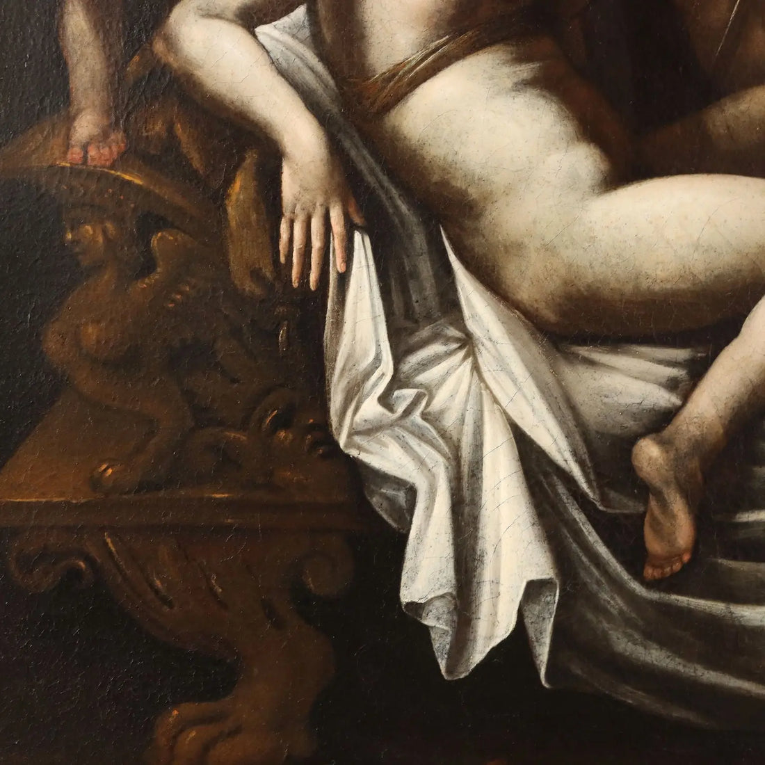 Painting Love and Psyche Oil on Canvas Italy XVIII Century - Love and Psyche | Art | Antique Painting