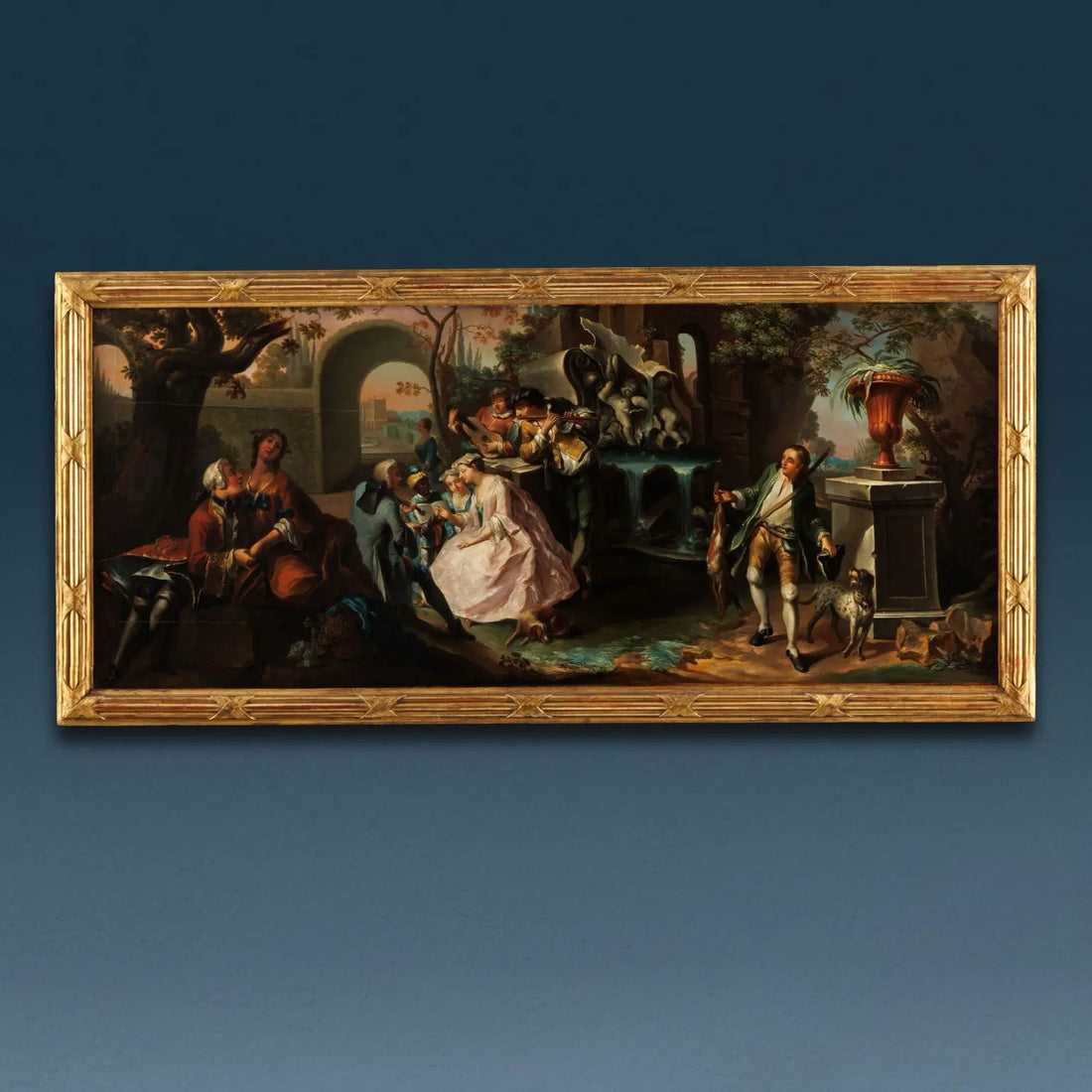 Antique Painting Gallant Scene French School XVIII Century - French school. Mid 18th century | Art | Antique Painting
